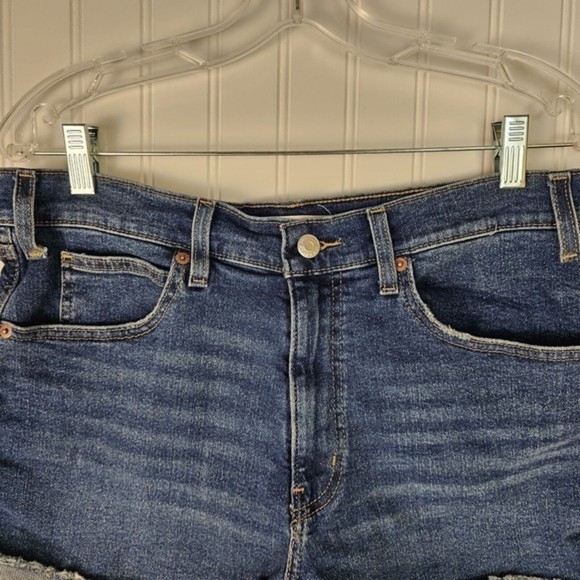 Levi's Signature Strauss Blue Jeans Shorts Women's Size 16 High Rise Heritage - Picture 3 of 13